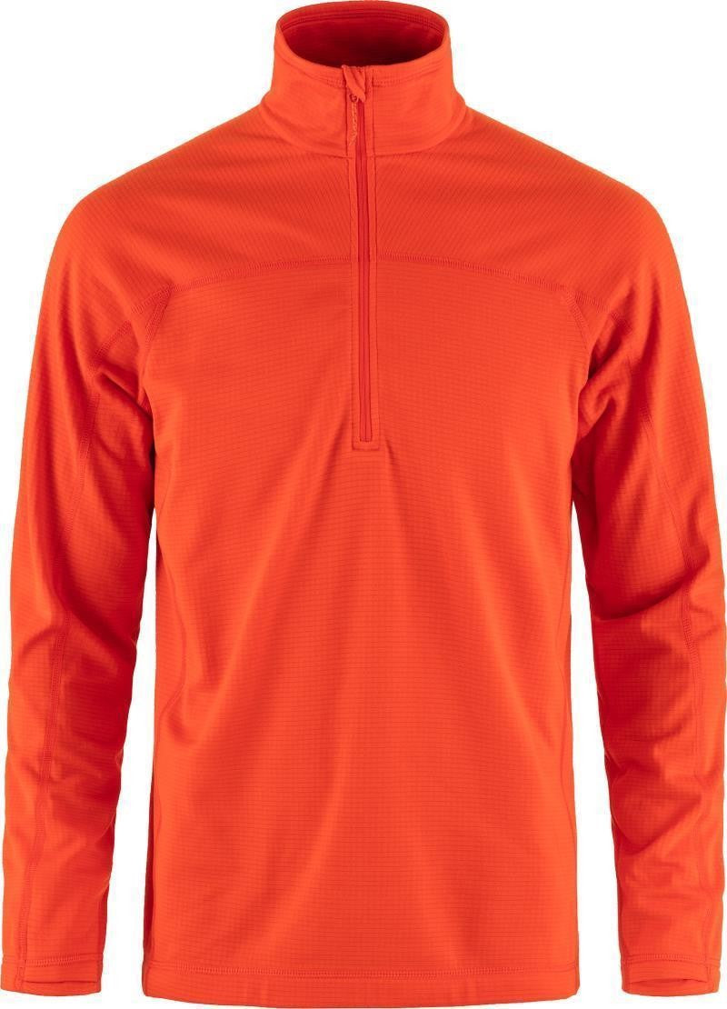 Abisko Lite Fleece Half Zip - Mens - flame orange 1