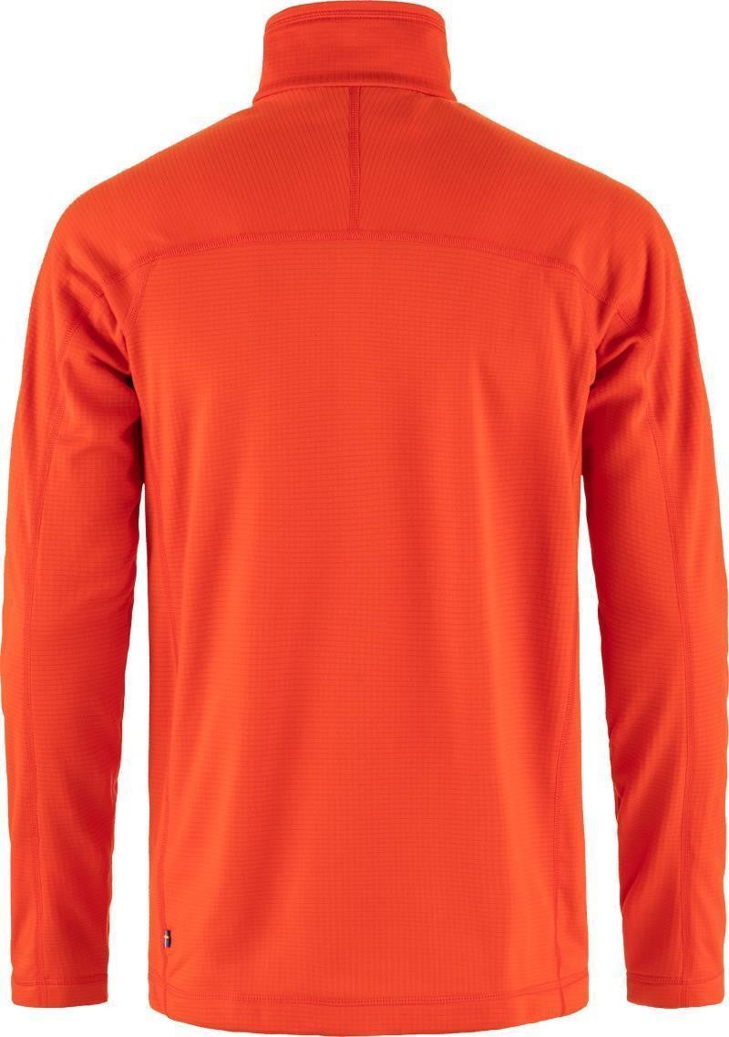 Abisko Lite Fleece Half Zip - Mens - flame orange 1