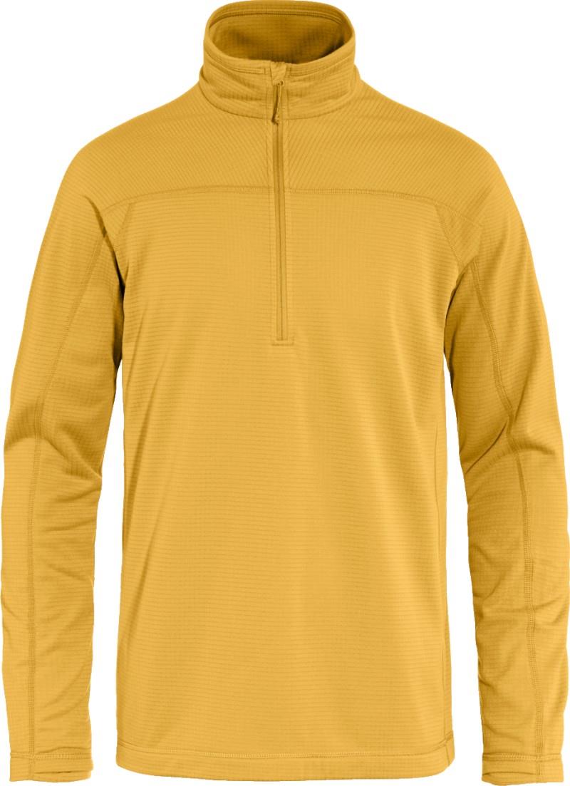 Abisko Lite Fleece Half Zip - Mens - ochre 1