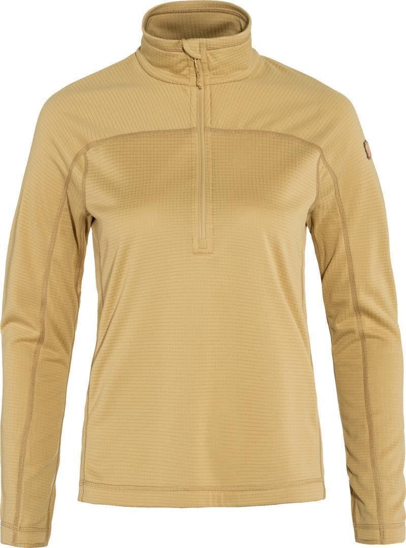 Abisko Lite Fleece Half Zip - Womens - dune beige 1