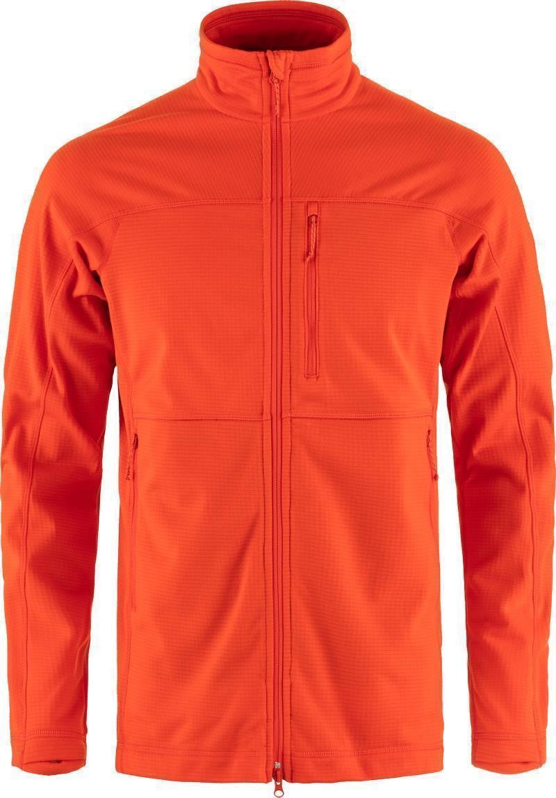 Abisko Lite Fleece Jacket - Mens - flame orange 1