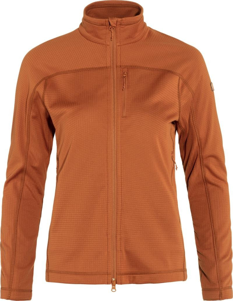 Abisko Lite Fleece Jacket - Womens - terracotta brown 1