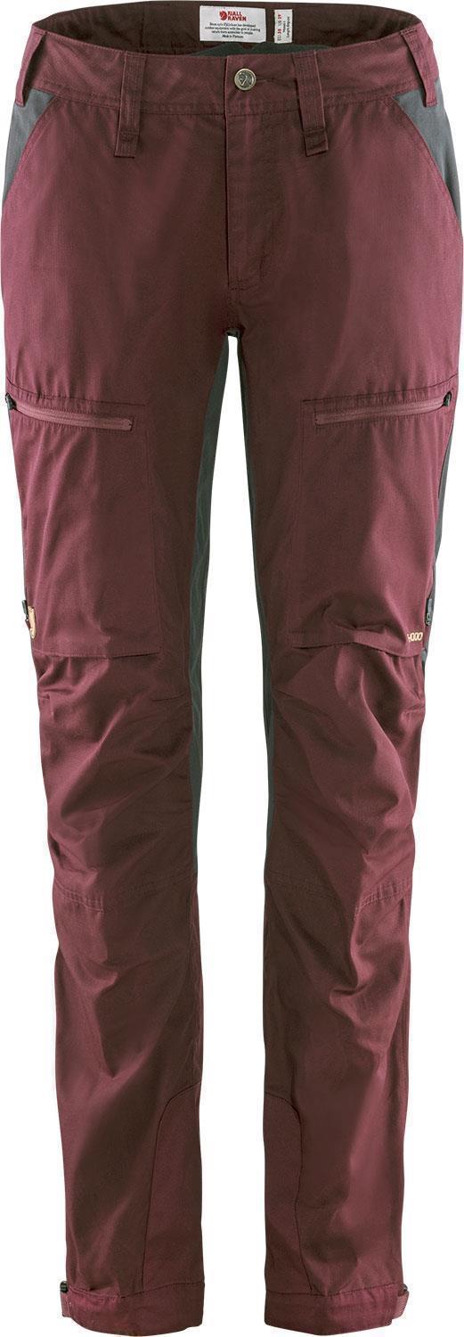 Abisko Lite Trekking Trousers, Reg - Womens - Dark Garnet / Dark Grey 1