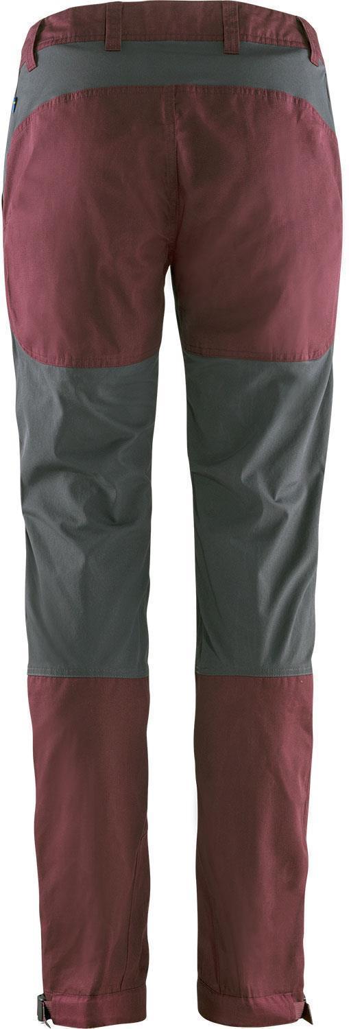 Abisko Lite Trekking Trousers, Reg - Womens - Dark Garnet / Dark Grey 2