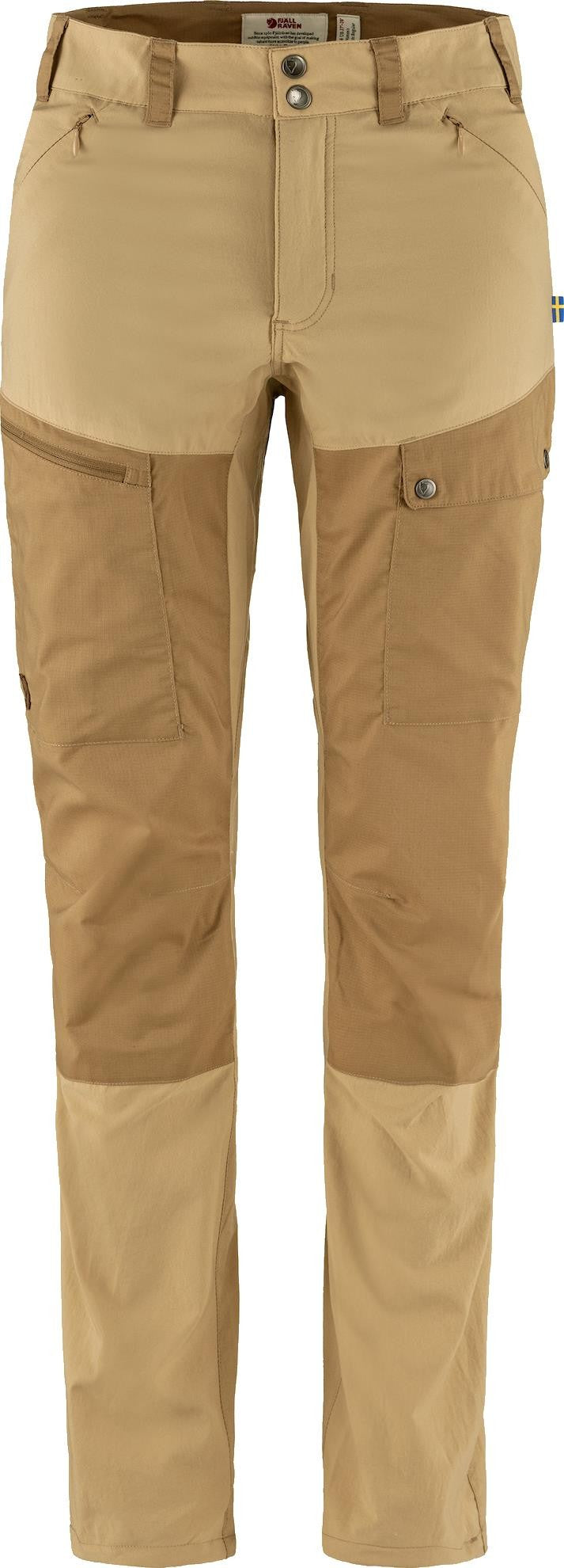 Abisko Midsummer Trousers, Reg - Womens - dune beige / buckwheat brown 1