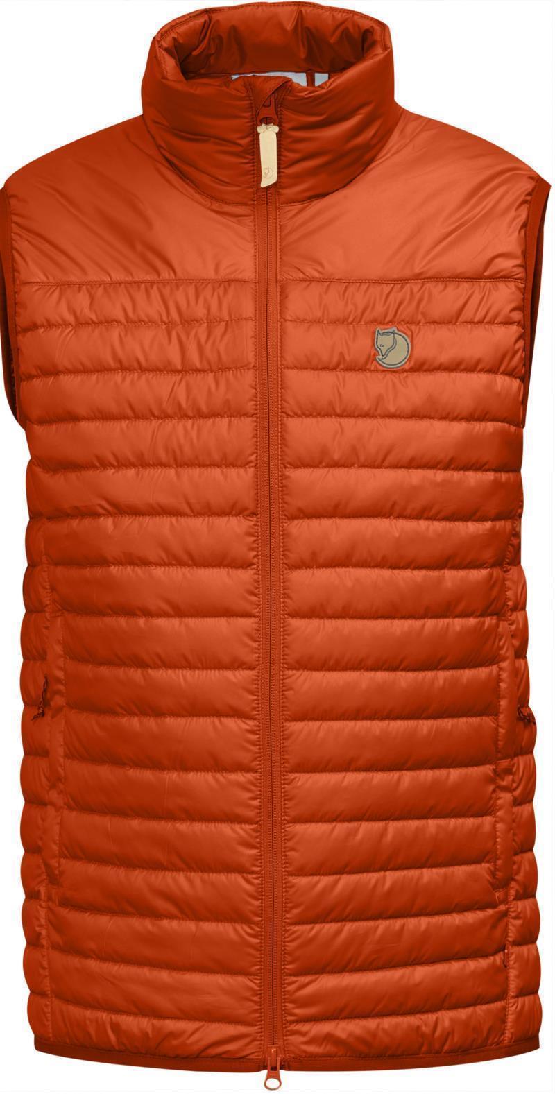 Abisko Padded Vest - Mens - Flame Orange 1