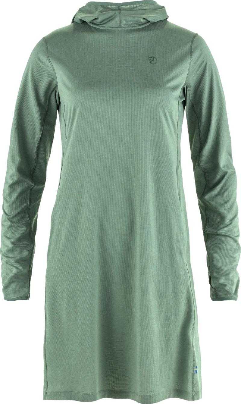 Abisko Sun-Hoodie Dress - patina green 1