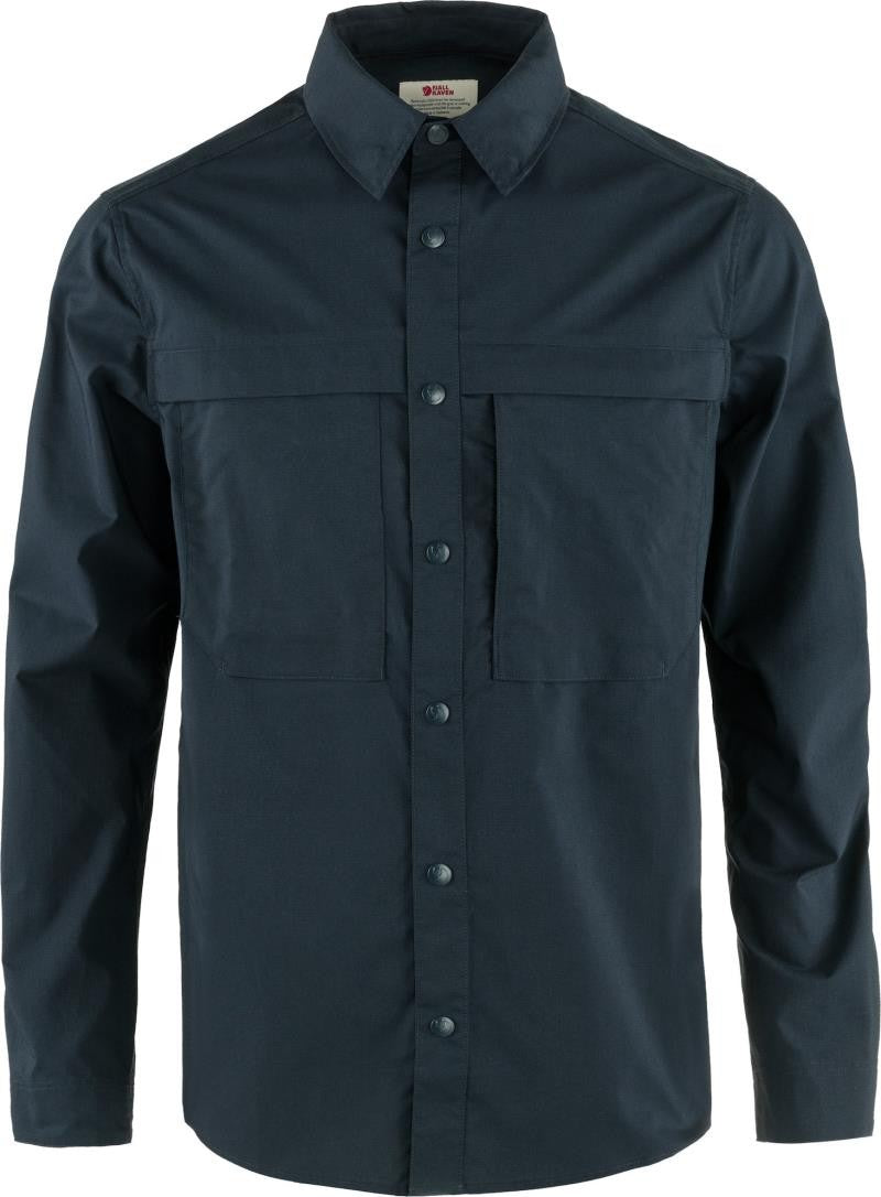 Abisko Trail Shirt LS - Mens - dark navy 1
