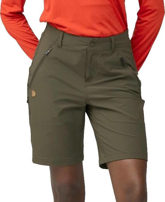 Abisko Trail Stretch Shorts - Womens - deep forest 1