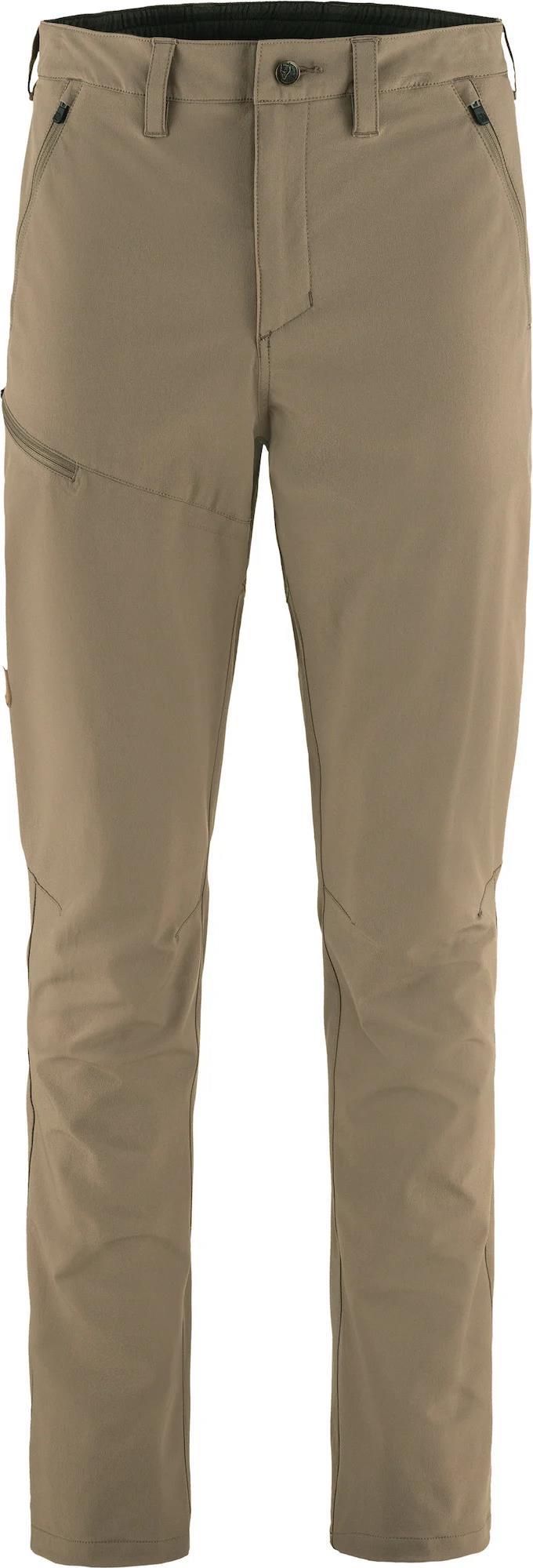 Abisko Trail Stretch Trousers, Reg - Mens - Suede Brown 1