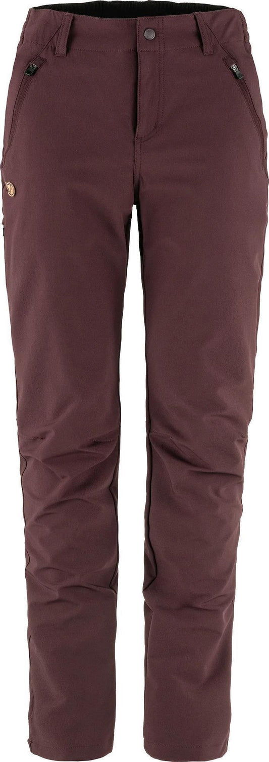 Abisko Trail Stretch Trousers, Reg - Womens - Port 1
