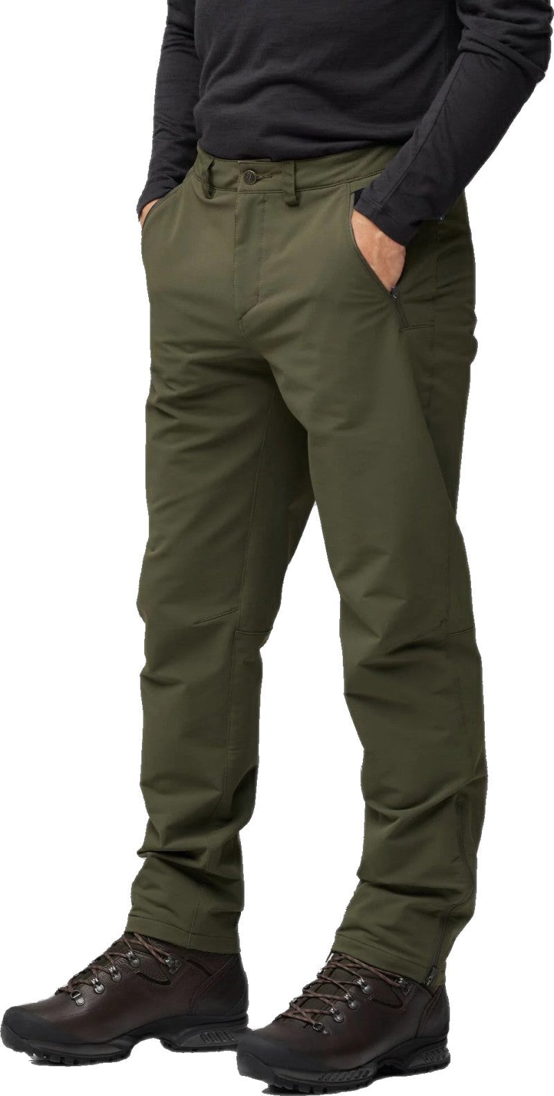 Abisko Winter Stretch Trousers, Long - Mens - deep forest 1