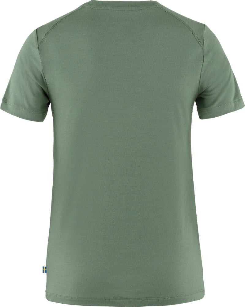 Abisko Wool Fox SS - Womens - patina green / terracotta brown 1