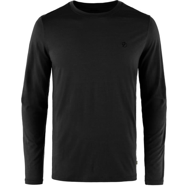 Abisko Wool LS T-Shirt - Mens - Black 1