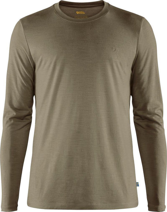 Abisko Wool LS T-Shirt - Mens - Light Olive 1