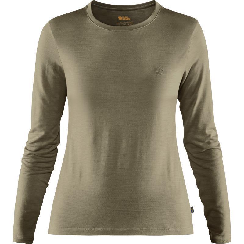 Abisko Wool LS T-Shirt - Womens - Light Olive 1