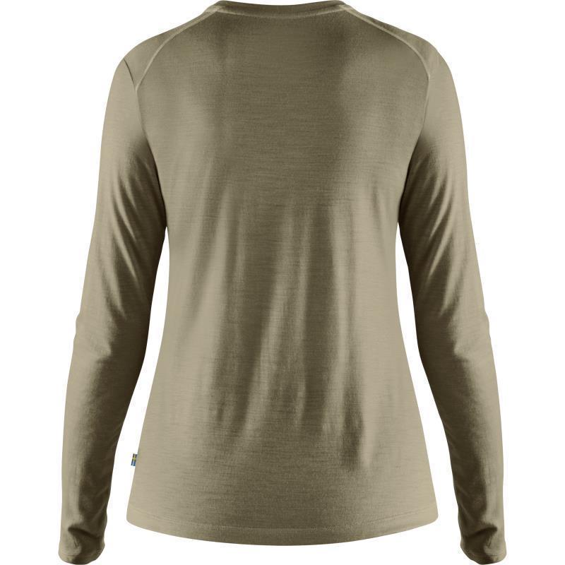 Abisko Wool LS T-Shirt - Womens - Light Olive 2