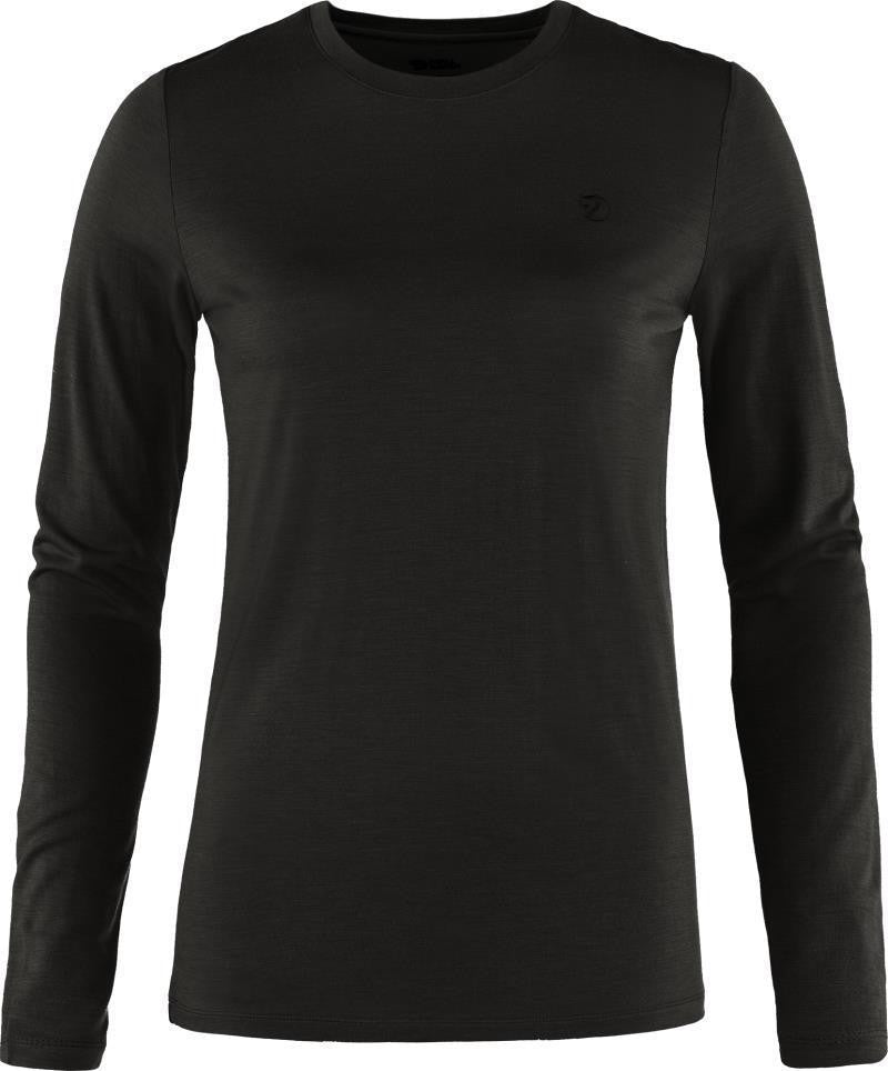 Abisko Wool LS T-Shirt - Womens - black 1