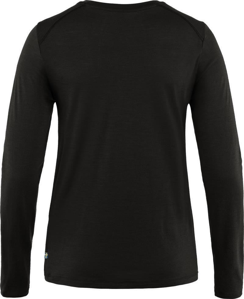 Abisko Wool LS T-Shirt - Womens - black 1
