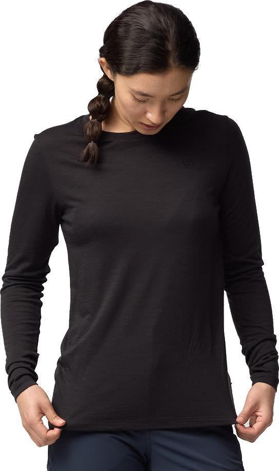 Abisko Wool LS T-Shirt - Womens - black 1