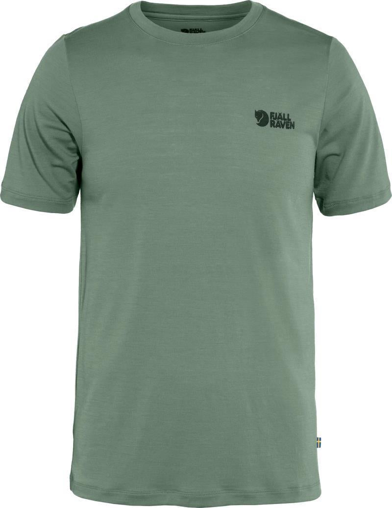 Abisko Wool Logo SS T-Shirt - Mens - Patina Green 1