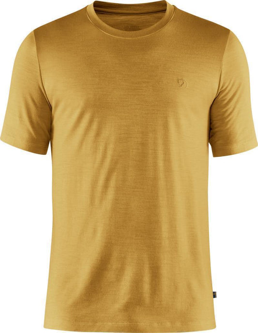 Abisko Wool SS T-Shirt - Mens - Ochre 1