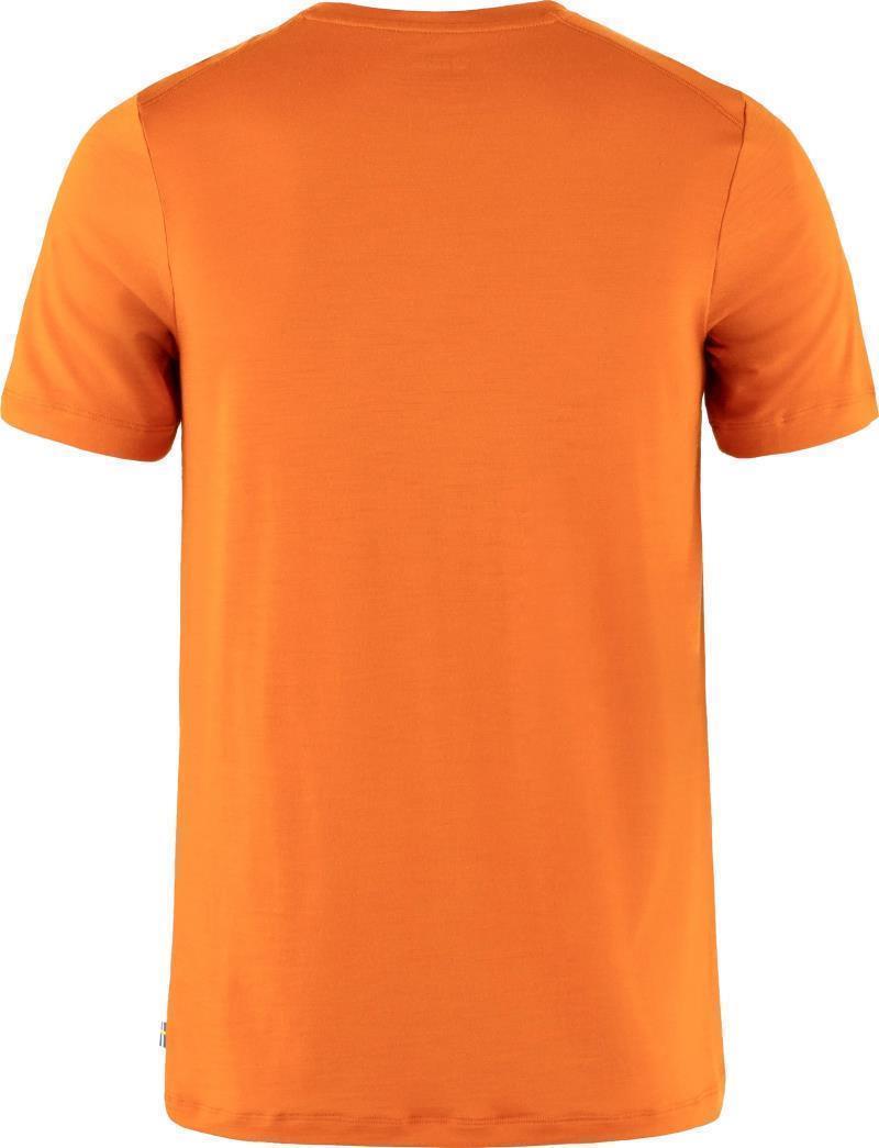 Abisko Wool SS T-Shirt - Mens - Sunset Orange 2