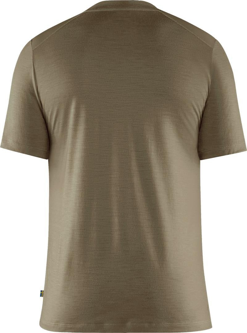 Abisko Wool SS T-Shirt - Mens - light olive 1