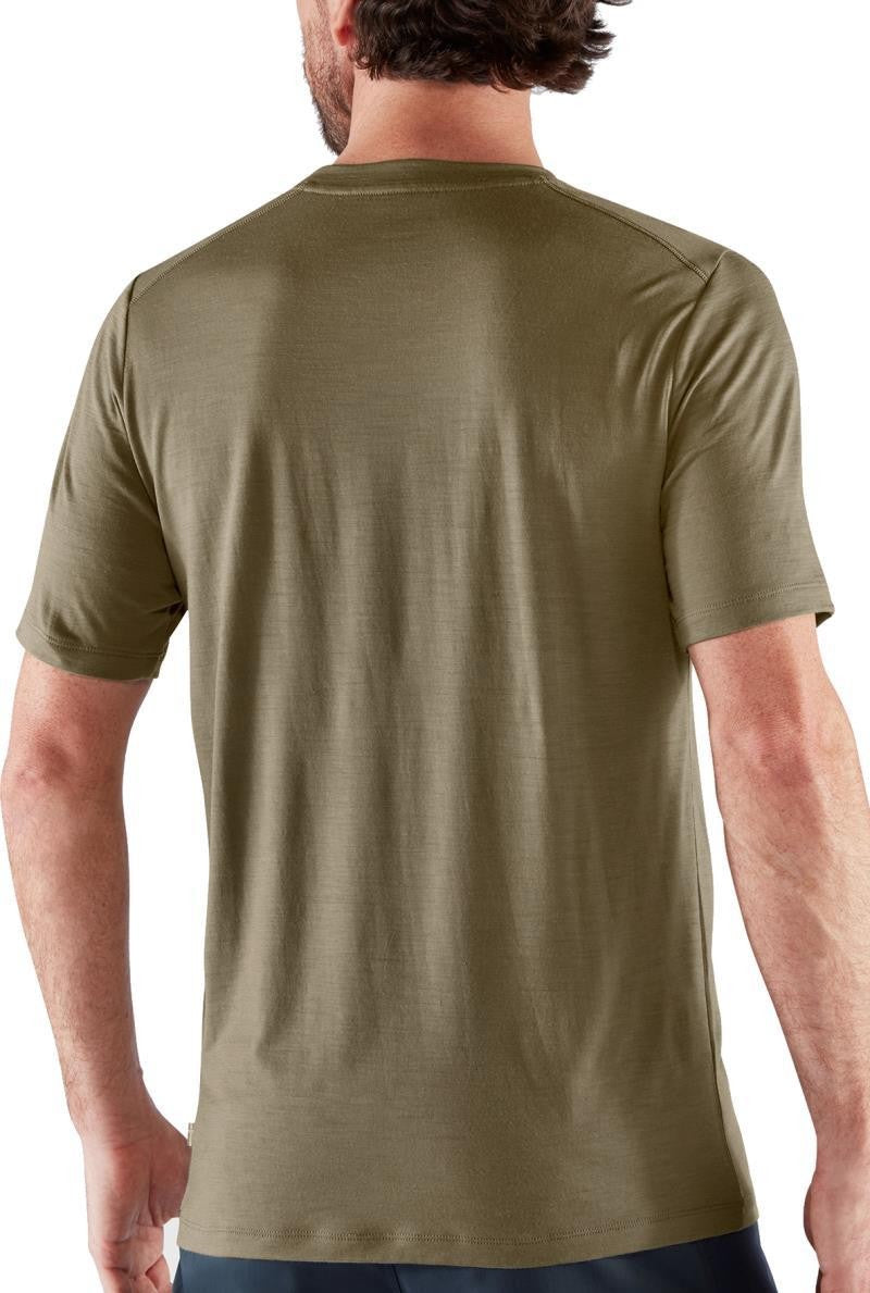 Abisko Wool SS T-Shirt - Mens - light olive 1