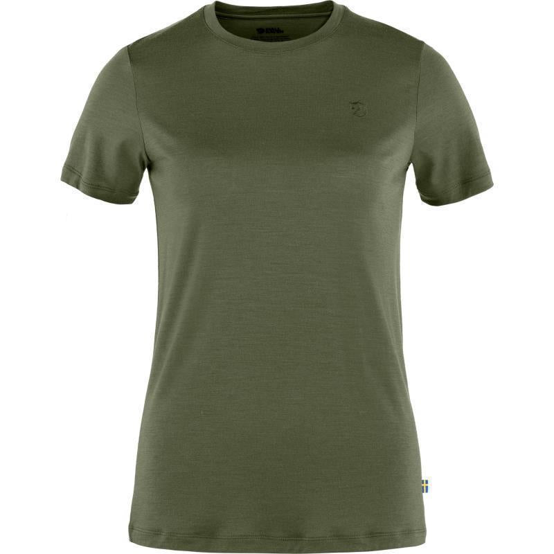 Abisko Wool SS T-Shirt - Womens - Laurel Green 1