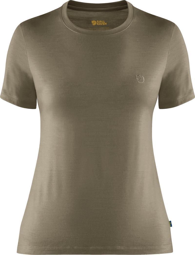Abisko Wool SS T-Shirt - Womens - Light Olive 1