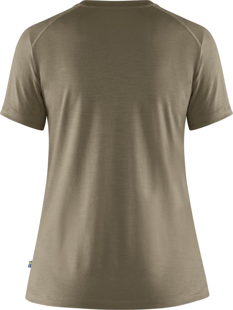 Abisko Wool SS T-Shirt - Womens - Light Olive 2