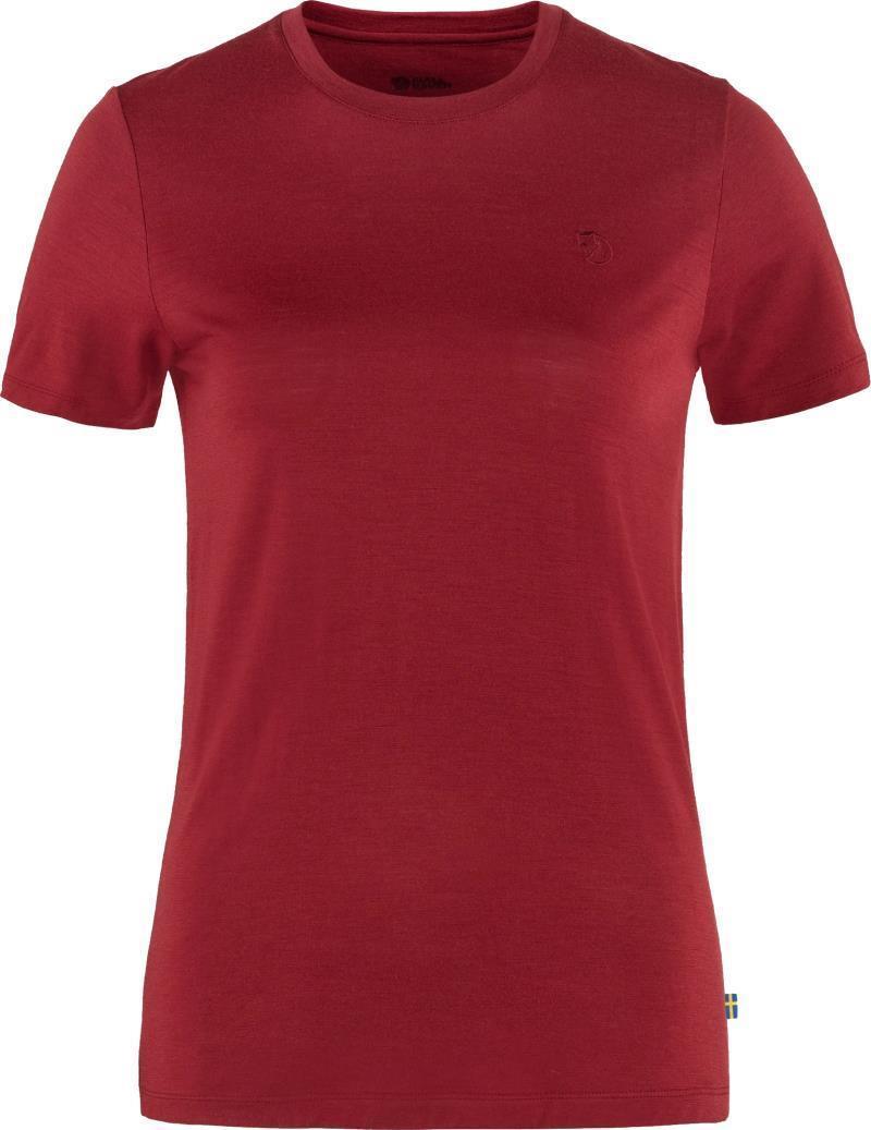 Abisko Wool SS T-Shirt - Womens - Pomegranate Red 1