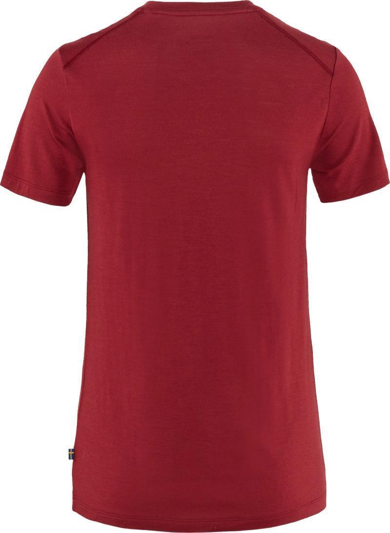 Abisko Wool SS T-Shirt - Womens - Pomegranate Red 2