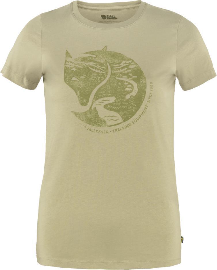 Arctic Fox Print T-Shirt - Womens - Sand Stone 1