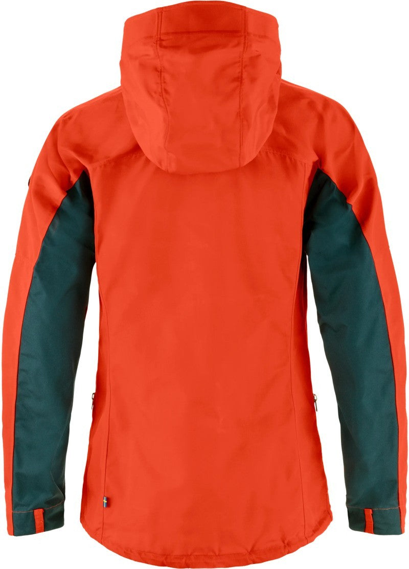 Bergtagen G-1000 Jacket - Womens - flame orange / mountain blue 1