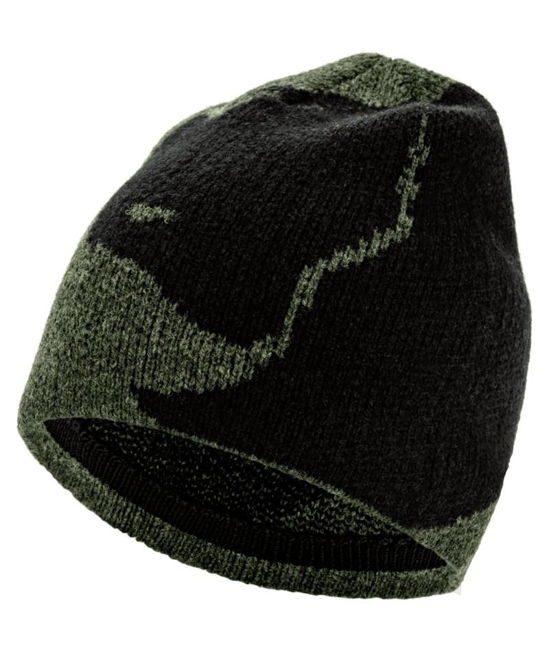 Bergtagen Jacquard Beanie - black / deep forest 1