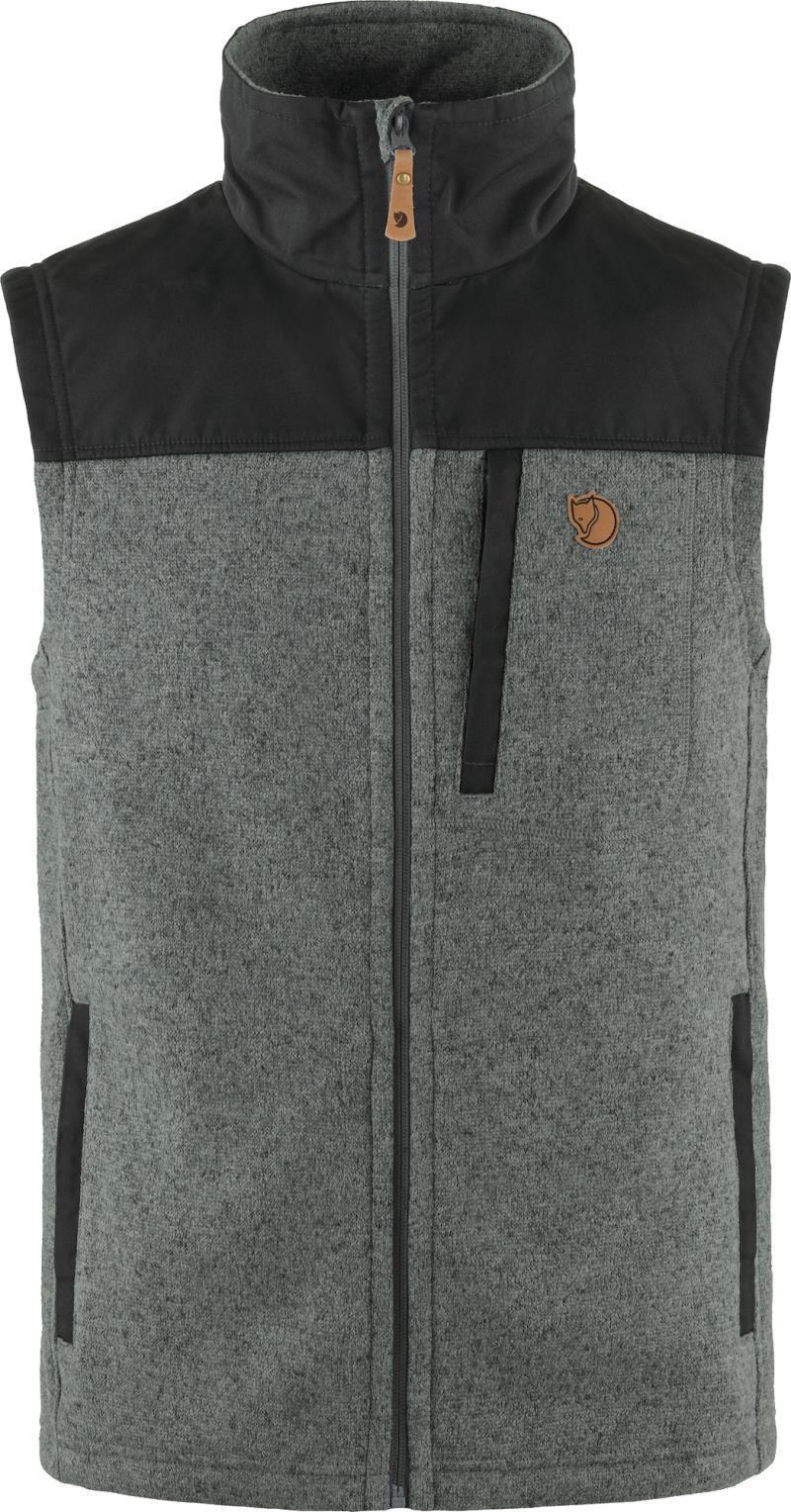 Buck Fleece Vest - Mens - grey / melange 1