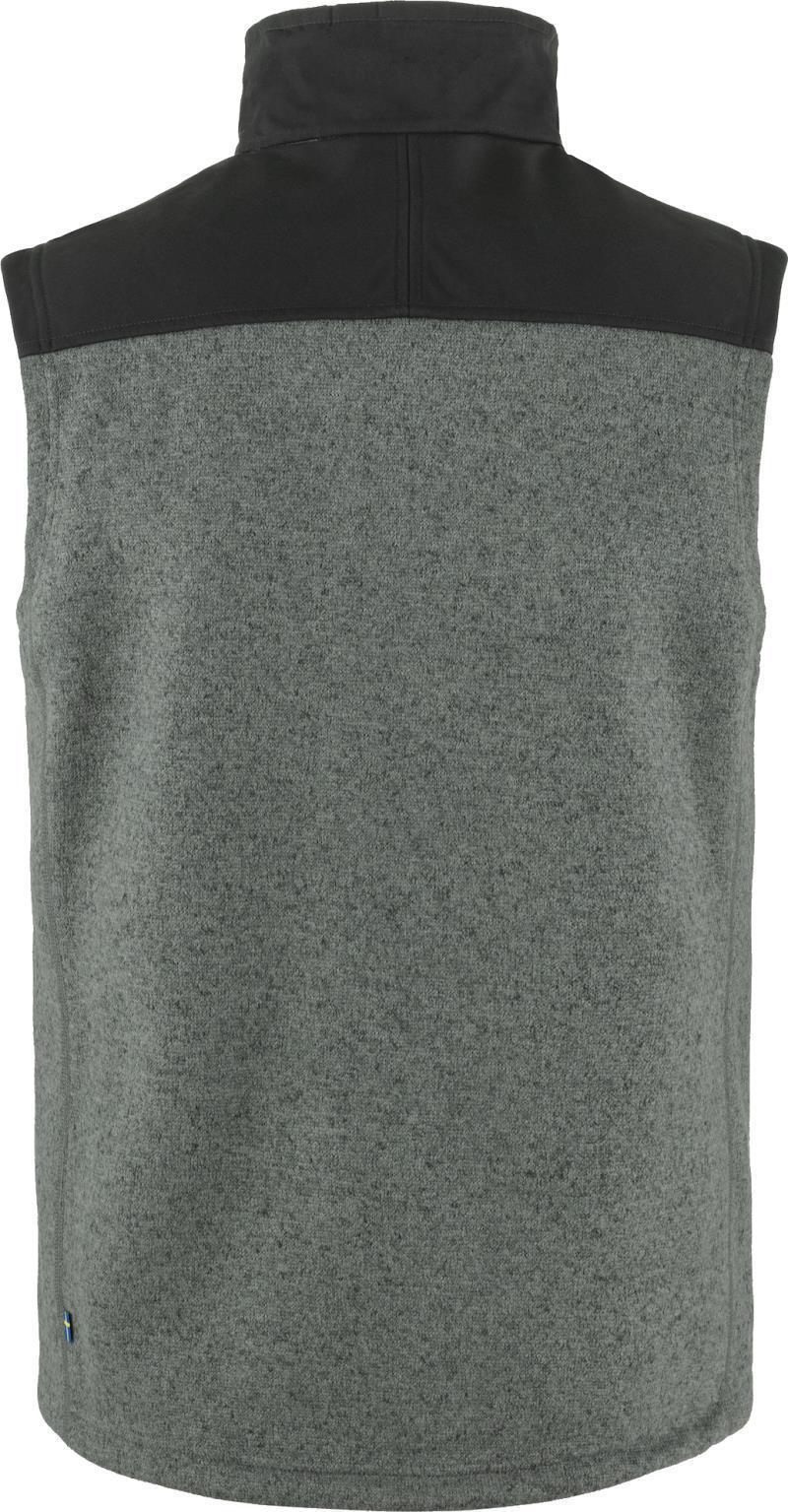 Buck Fleece Vest - Mens - grey / melange 1