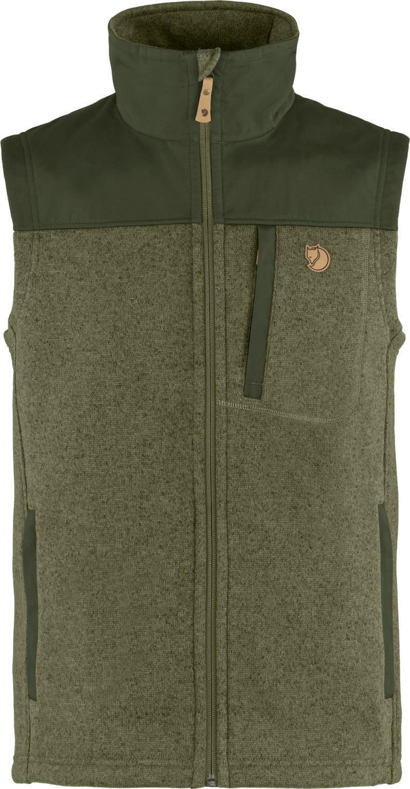 Buck Fleece Vest - Mens - laurel green / deep forest 1