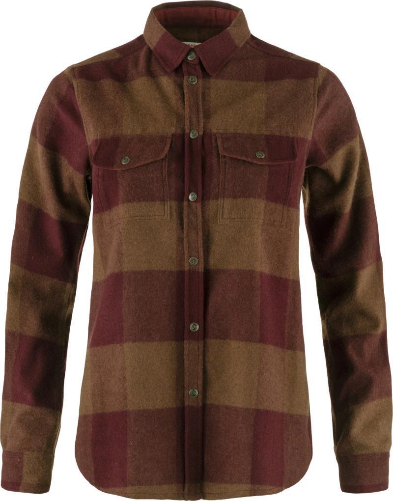 Canada LS Shirt - Womens - Autumn Leaf / Bordeaux Red 1