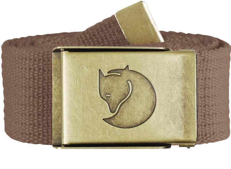 Canvas Brass Belt 4cm - Dark Sand 1