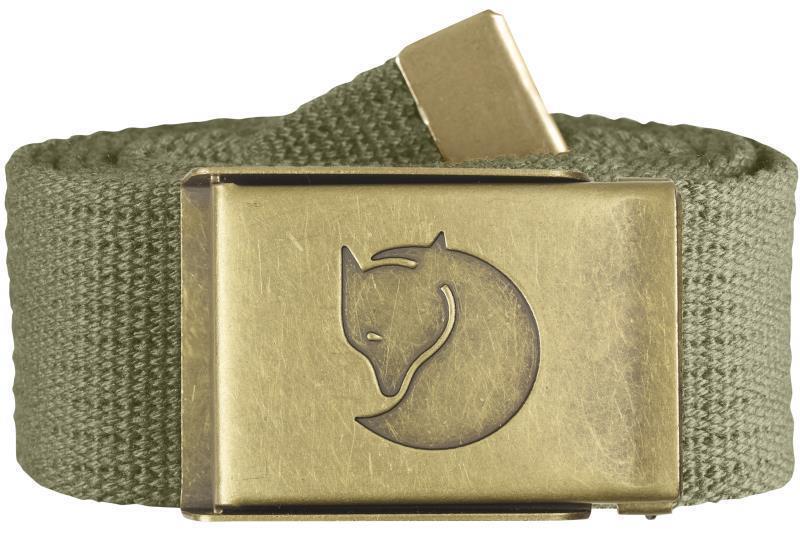 Canvas Brass Belt 4cm - Green 1