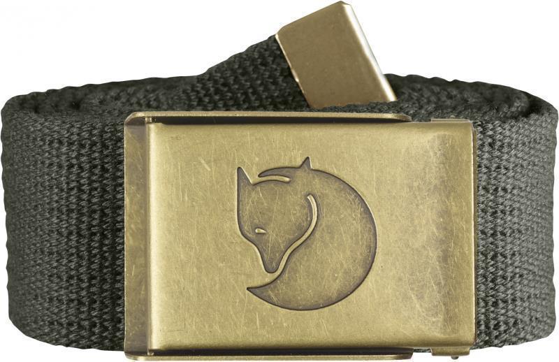 Canvas Brass Belt 4cm - Mountain Grey 1