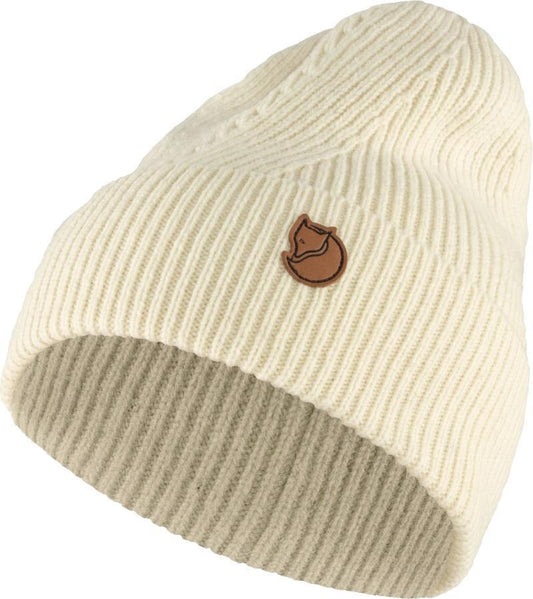 Directional Rib Beanie - Chalk White 1