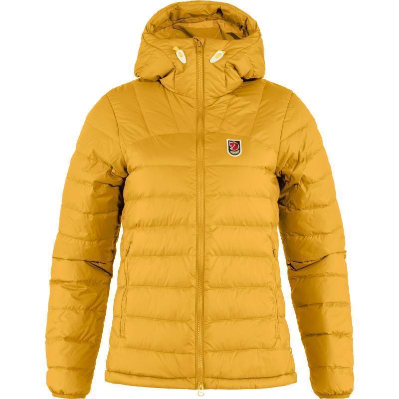 Expedition Pack Down Hoodie - Womens - Mustard Yellow / UN Blue 1