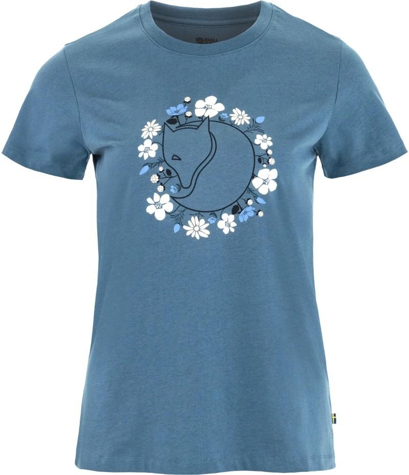 Fjallblomster Fox T-Shirt - Womens - dawn blue 1