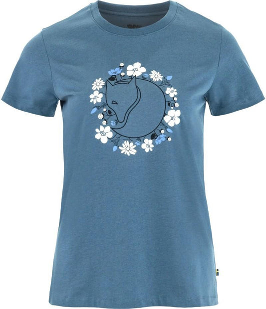 Fjallblomster Fox T-Shirt - Womens - dawn blue 1