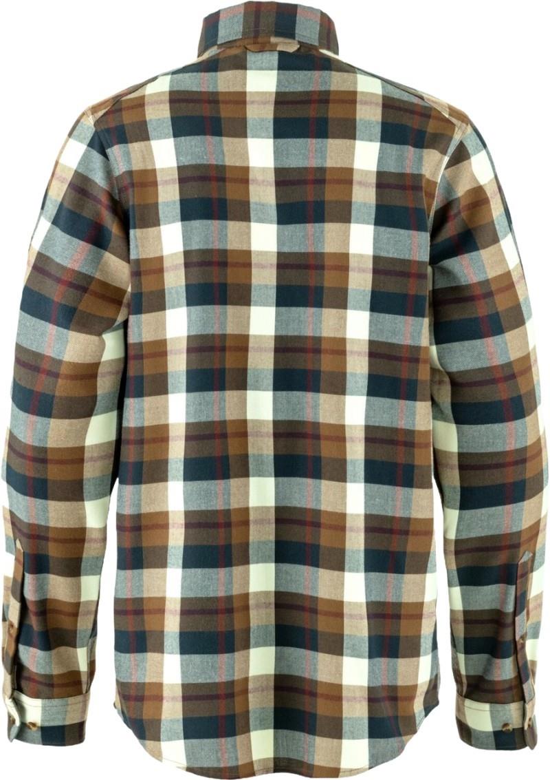 Fjallglim Shirt - Mens - wood brown / chalk white 1