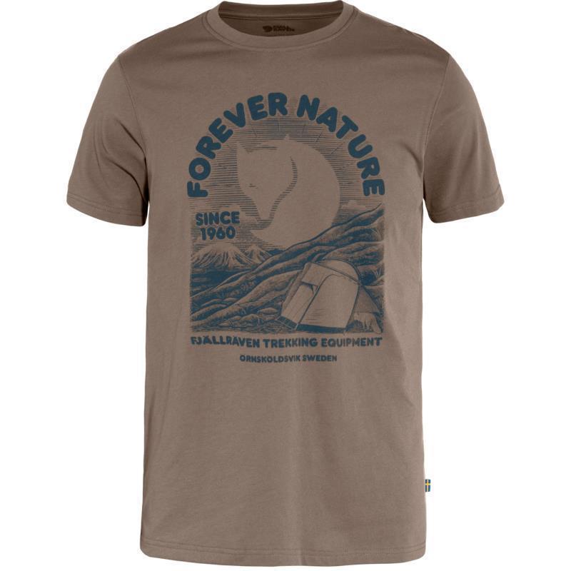 Fjallraven Equipment T-Shirt - Mens - Suede Brown 1